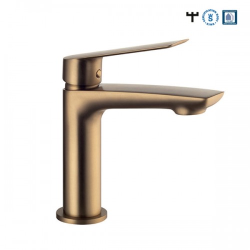 Смесител за умивалник DEMM Sleek 9910ZB, злато мат